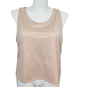 Adidas women's fast tank top color taupe sz 3X